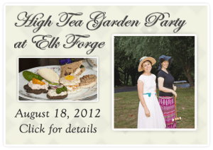 high tea garden party at bunbury's tea room in Elkton, MD