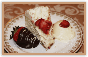 Cheesecake wedding cake at elk forge bnb in elkton, md