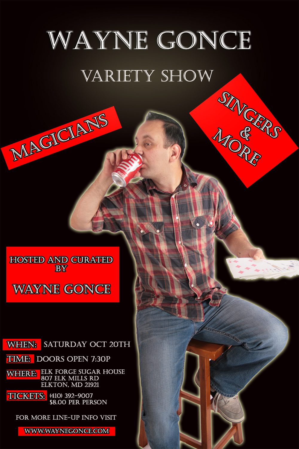 variety show at elk forge magician singers and entertainment october 20th 2012